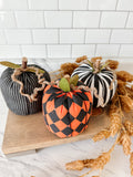 Black and Orange Pumpkin Set Of Three