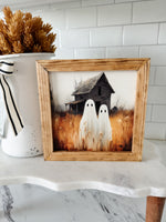 Halloween Ghost Framed Art