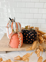 Black + Orange Pumpkins Set of Three