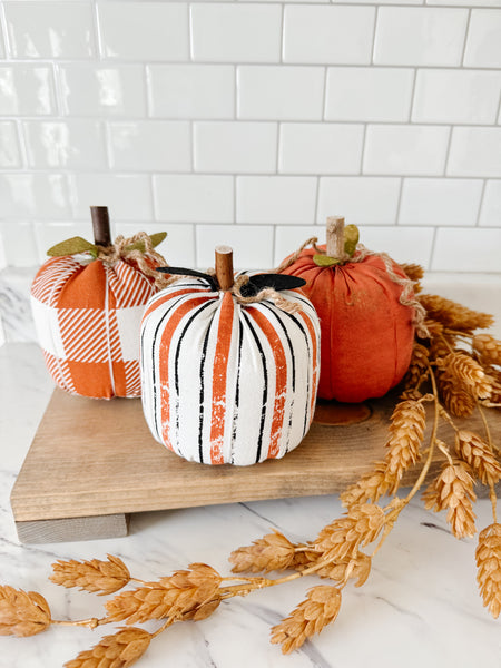 Orange Pumpkin Bundle Set Of Three