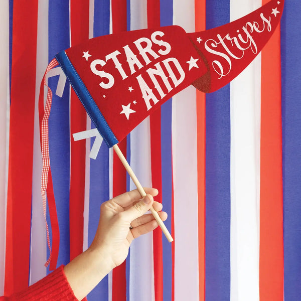 Stars and Stripes Felt Pennant Banner