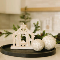 Wood Nativity Christmas Decor