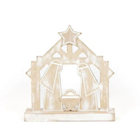 Wood Nativity Christmas Decor