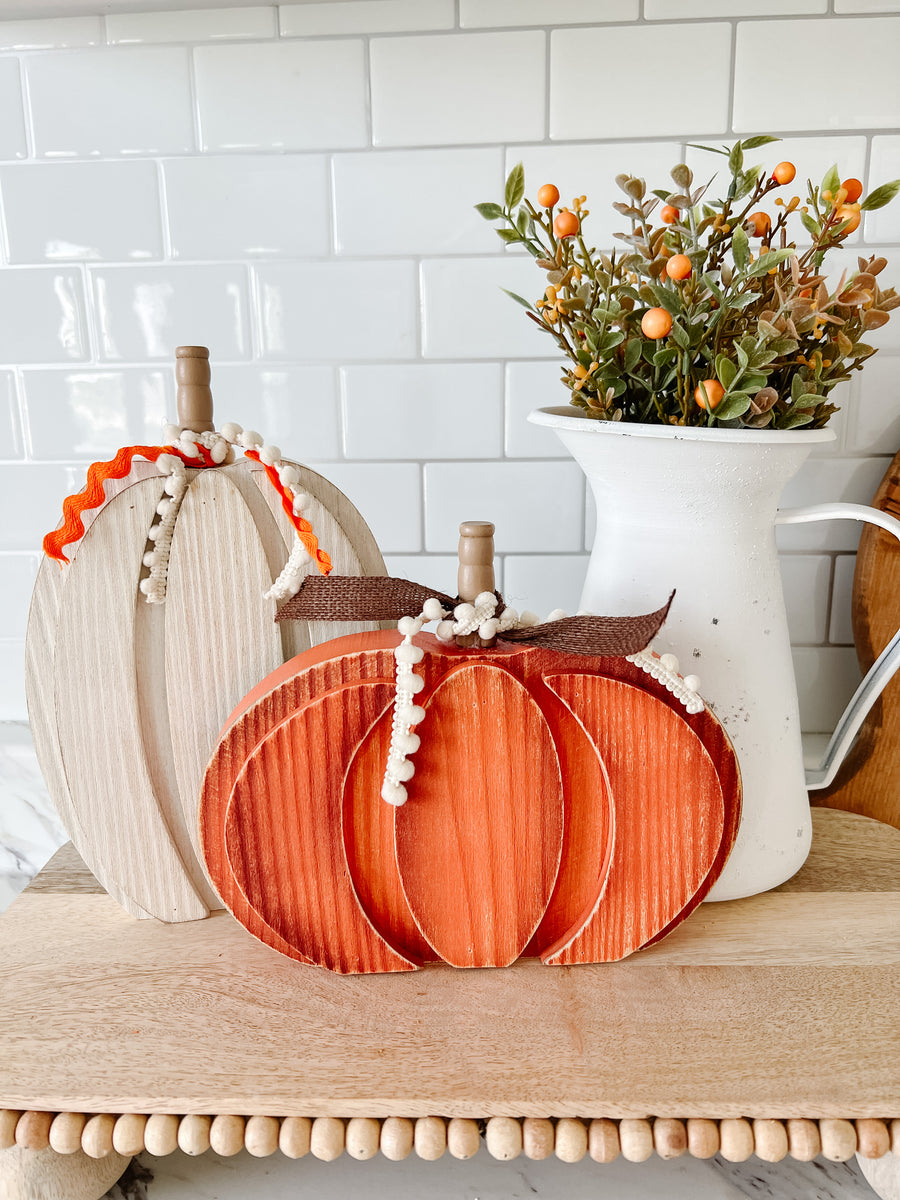 Wood Pumpkins White Orange Sugar N Milk Co   Image 651b3f93 D267 4af5 B15e A13bb51dc57a 1200x1200 