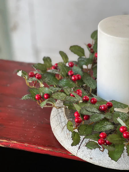 Have A Holly Jolly Christmas Candle Ring w/ Berry – Sugar N Milk Co