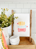 Hello Sweet Summer Tea Towel