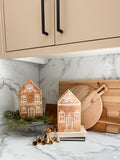 Gingerbread Hand-Painted Mango Wood House,