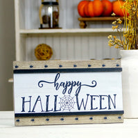 Happy Halloween Wood Sign